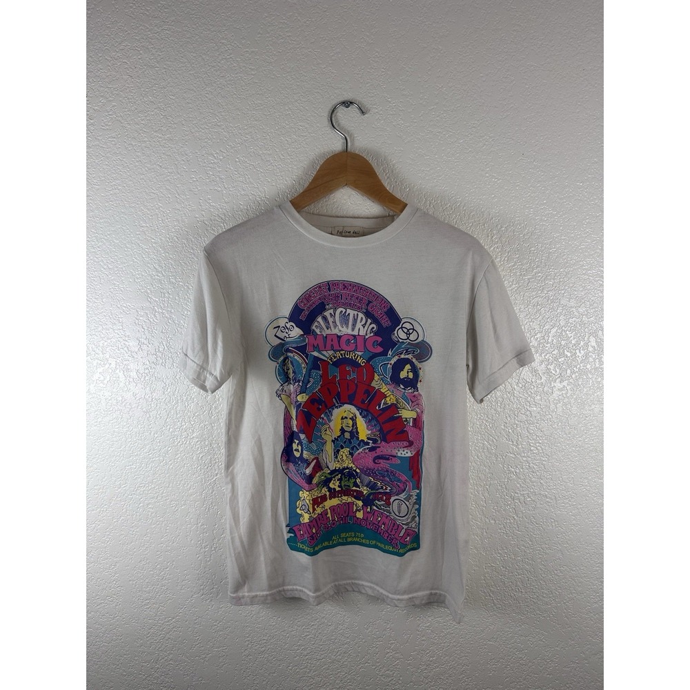 For Love & Bell Led Zeppelin Electric Magic Graphic T-Shirt – White